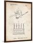 PP779-Vintage Parchment Dental Tools Patent Poster-Cole Borders-Framed Giclee Print
