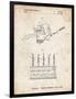 PP779-Vintage Parchment Dental Tools Patent Poster-Cole Borders-Framed Giclee Print