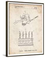 PP779-Vintage Parchment Dental Tools Patent Poster-Cole Borders-Framed Premium Giclee Print