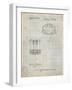 PP782-Antique Grid Parchment Disc Golf Basket Patent Poster-Cole Borders-Framed Giclee Print