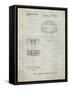 PP782-Antique Grid Parchment Disc Golf Basket Patent Poster-Cole Borders-Framed Stretched Canvas