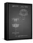 PP782-Black Grid Disc Golf Basket Patent Poster-Cole Borders-Framed Stretched Canvas