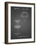 PP782-Black Grid Disc Golf Basket Patent Poster-Cole Borders-Framed Giclee Print