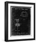 PP782-Black Grunge Disc Golf Basket Patent Poster-Cole Borders-Framed Giclee Print
