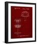 PP782-Burgundy Disc Golf Basket Patent Poster-Cole Borders-Framed Giclee Print