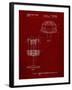 PP782-Burgundy Disc Golf Basket Patent Poster-Cole Borders-Framed Giclee Print