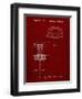 PP782-Burgundy Disc Golf Basket Patent Poster-Cole Borders-Framed Giclee Print