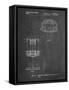 PP782-Chalkboard Disc Golf Basket Patent Poster-Cole Borders-Framed Stretched Canvas