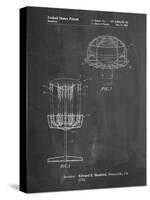 PP782-Chalkboard Disc Golf Basket Patent Poster-Cole Borders-Stretched Canvas