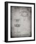 PP782-Faded Grey Disc Golf Basket Patent Poster-Cole Borders-Framed Giclee Print