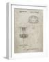 PP782-Sandstone Disc Golf Basket Patent Poster-Cole Borders-Framed Giclee Print