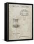 PP782-Sandstone Disc Golf Basket Patent Poster-Cole Borders-Framed Stretched Canvas