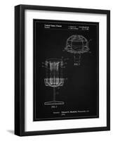 PP782-Vintage Black Disc Golf Basket Patent Poster-Cole Borders-Framed Giclee Print