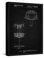 PP782-Vintage Black Disc Golf Basket Patent Poster-Cole Borders-Stretched Canvas