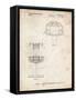 PP782-Vintage Parchment Disc Golf Basket Patent Poster-Cole Borders-Framed Stretched Canvas