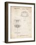 PP782-Vintage Parchment Disc Golf Basket Patent Poster-Cole Borders-Framed Giclee Print