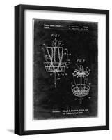 PP783-Black Grunge Disk Golf Basket 1988 Patent Poster-Cole Borders-Framed Giclee Print