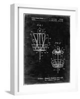 PP783-Black Grunge Disk Golf Basket 1988 Patent Poster-Cole Borders-Framed Giclee Print