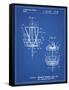 PP783-Blueprint Disk Golf Basket 1988 Patent Poster-Cole Borders-Framed Stretched Canvas