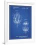 PP783-Blueprint Disk Golf Basket 1988 Patent Poster-Cole Borders-Framed Giclee Print