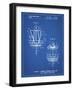 PP783-Blueprint Disk Golf Basket 1988 Patent Poster-Cole Borders-Framed Giclee Print