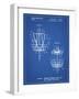 PP783-Blueprint Disk Golf Basket 1988 Patent Poster-Cole Borders-Framed Giclee Print