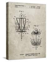 PP783-Sandstone Disk Golf Basket 1988 Patent Poster-Cole Borders-Stretched Canvas
