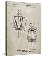 PP783-Sandstone Disk Golf Basket 1988 Patent Poster-Cole Borders-Stretched Canvas