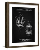 PP783-Vintage Black Disk Golf Basket 1988 Patent Poster-Cole Borders-Framed Giclee Print