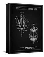 PP783-Vintage Black Disk Golf Basket 1988 Patent Poster-Cole Borders-Framed Stretched Canvas