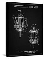 PP783-Vintage Black Disk Golf Basket 1988 Patent Poster-Cole Borders-Stretched Canvas