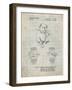 PP784-Antique Grid Parchment Dog Watch Clock Patent Poster-Cole Borders-Framed Giclee Print