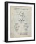 PP784-Antique Grid Parchment Dog Watch Clock Patent Poster-Cole Borders-Framed Giclee Print