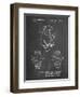 PP784-Chalkboard Dog Watch Clock Patent Poster-Cole Borders-Framed Premium Giclee Print