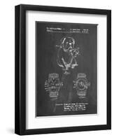 PP784-Chalkboard Dog Watch Clock Patent Poster-Cole Borders-Framed Premium Giclee Print