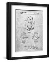 PP784-Slate Dog Watch Clock Patent Poster-Cole Borders-Framed Giclee Print