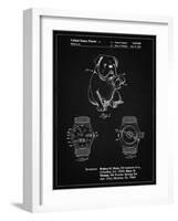 PP784-Vintage Black Dog Watch Clock Patent Poster-Cole Borders-Framed Giclee Print