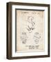 PP784-Vintage Parchment Dog Watch Clock Patent Poster-Cole Borders-Framed Giclee Print