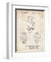 PP784-Vintage Parchment Dog Watch Clock Patent Poster-Cole Borders-Framed Giclee Print