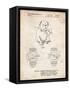 PP784-Vintage Parchment Dog Watch Clock Patent Poster-Cole Borders-Framed Stretched Canvas