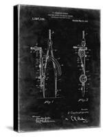 PP785-Black Grunge Drafting Compass 1912 Patent Poster-Cole Borders-Stretched Canvas