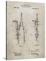 PP785-Sandstone Drafting Compass 1912 Patent Poster-Cole Borders-Stretched Canvas