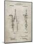 PP785-Sandstone Drafting Compass 1912 Patent Poster-Cole Borders-Mounted Giclee Print