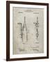 PP785-Sandstone Drafting Compass 1912 Patent Poster-Cole Borders-Framed Giclee Print