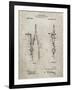 PP785-Sandstone Drafting Compass 1912 Patent Poster-Cole Borders-Framed Giclee Print