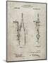 PP785-Sandstone Drafting Compass 1912 Patent Poster-Cole Borders-Mounted Premium Giclee Print