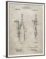 PP785-Sandstone Drafting Compass 1912 Patent Poster-Cole Borders-Framed Premium Giclee Print
