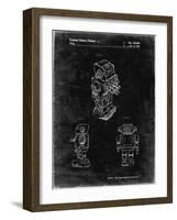 PP790-Black Grunge Dynamic Fighter Toy Robot 1982 Patent Poster-Cole Borders-Framed Giclee Print