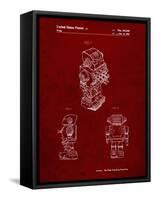 PP790-Burgundy Dynamic Fighter Toy Robot 1982 Patent Poster-Cole Borders-Framed Stretched Canvas