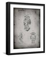 PP790-Faded Grey Dynamic Fighter Toy Robot 1982 Patent Poster-Cole Borders-Framed Giclee Print